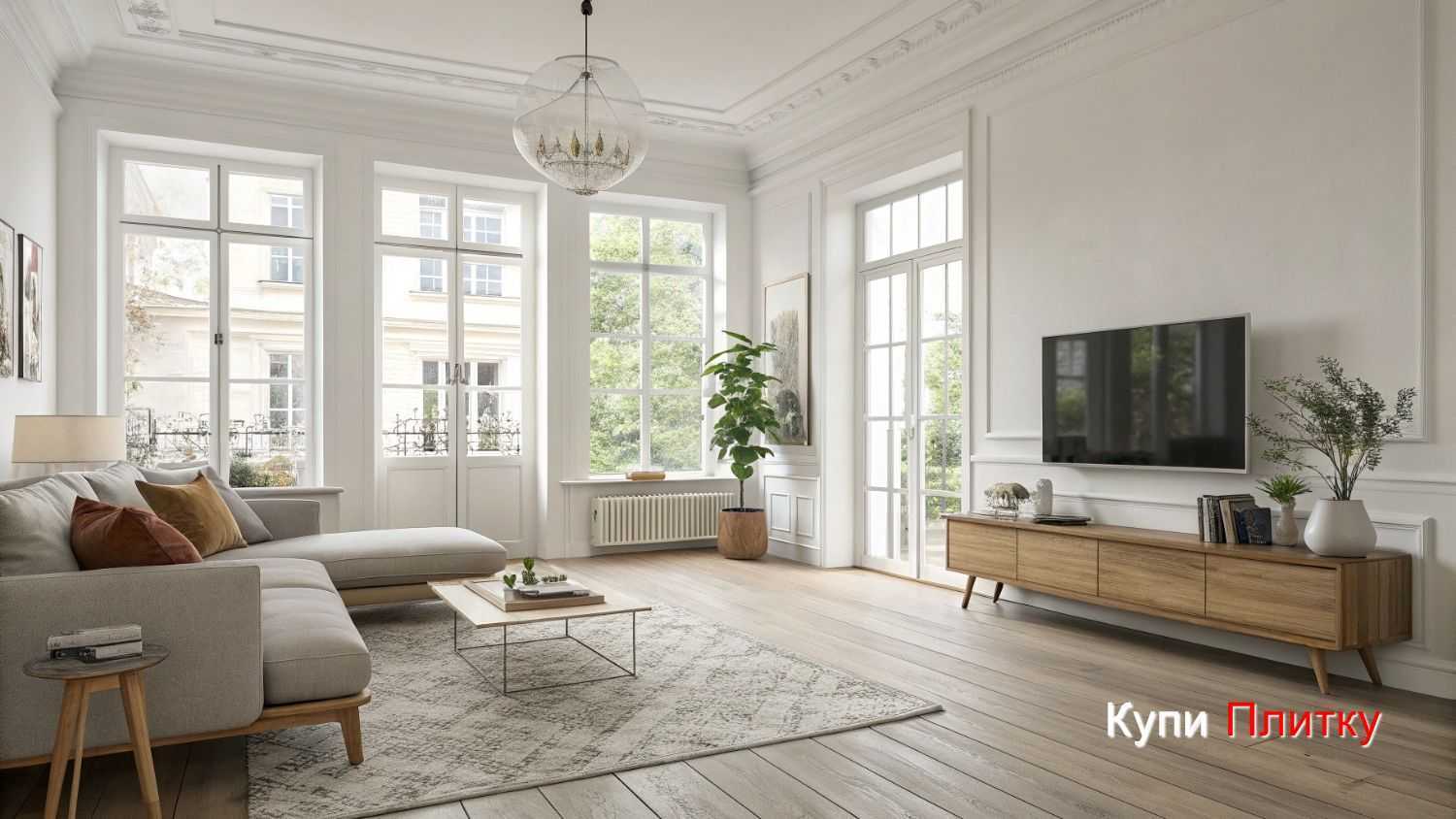 Сочетание с мебелью и освещением