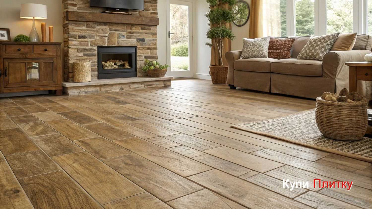 Способы укладки плитки под дерево для создания естественного рисунка