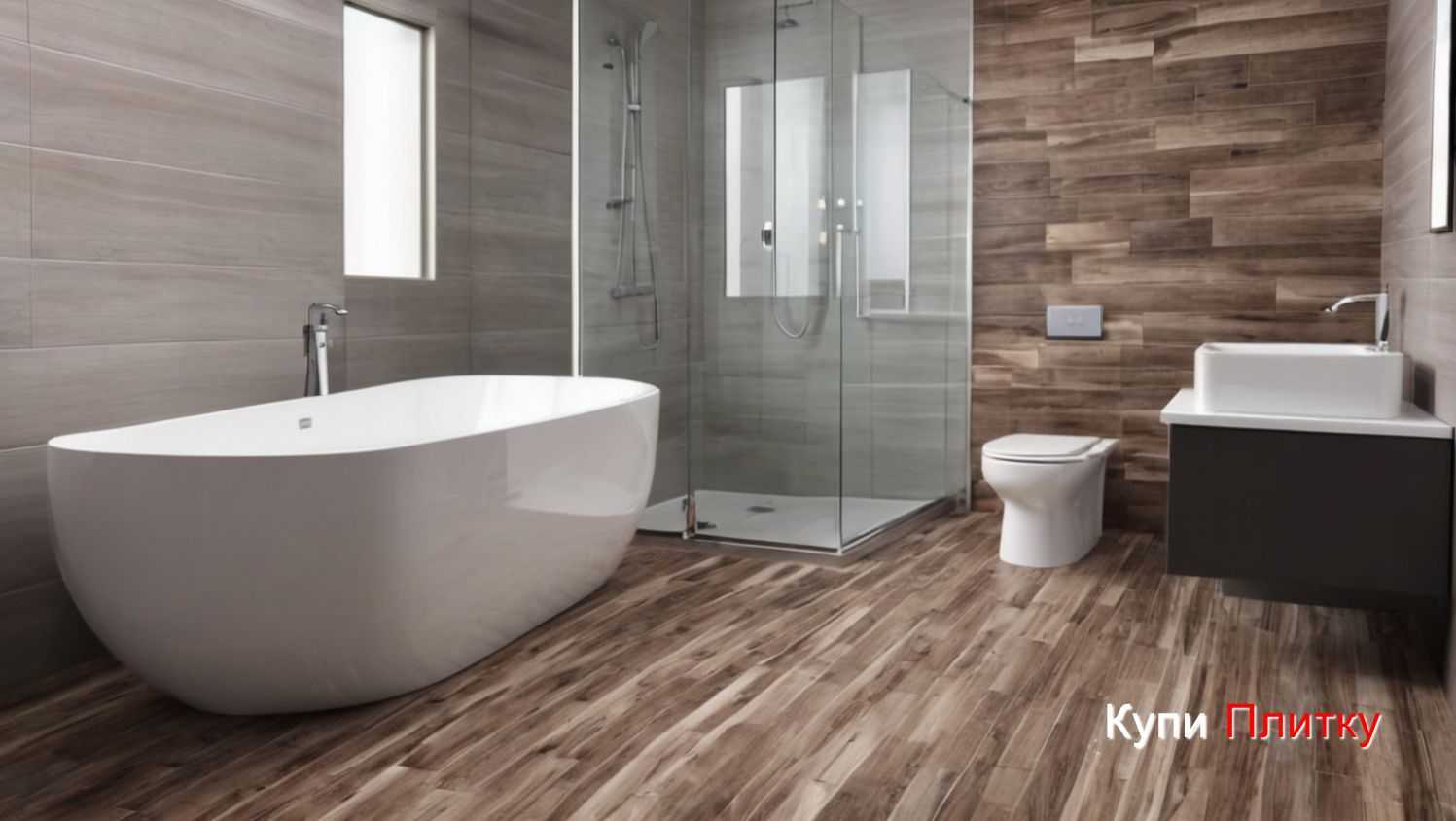 Какие оттенки зелёного лучше подходят к деревянной текстуре плитки