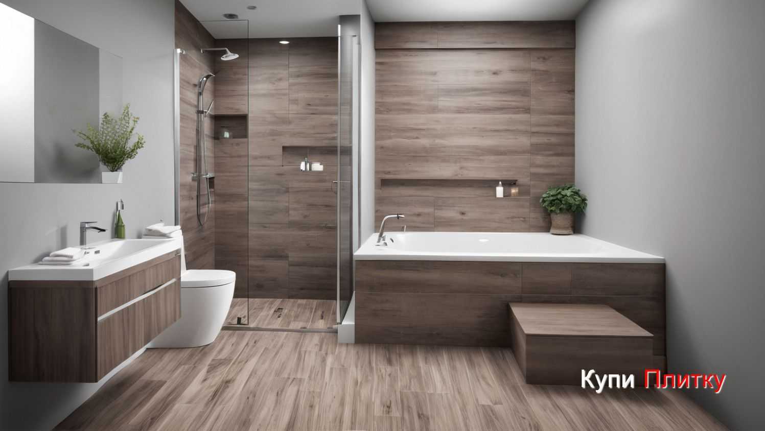 Оптимальные комбинации фактур: матовая плитка и глянцевые зелёные детали