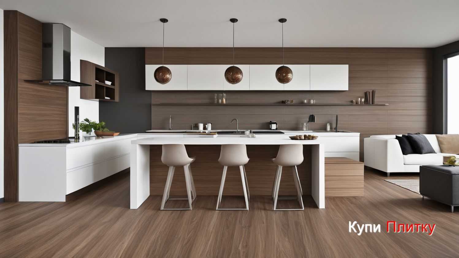 Способы укладки плитки под дерево для визуального расширения пространства