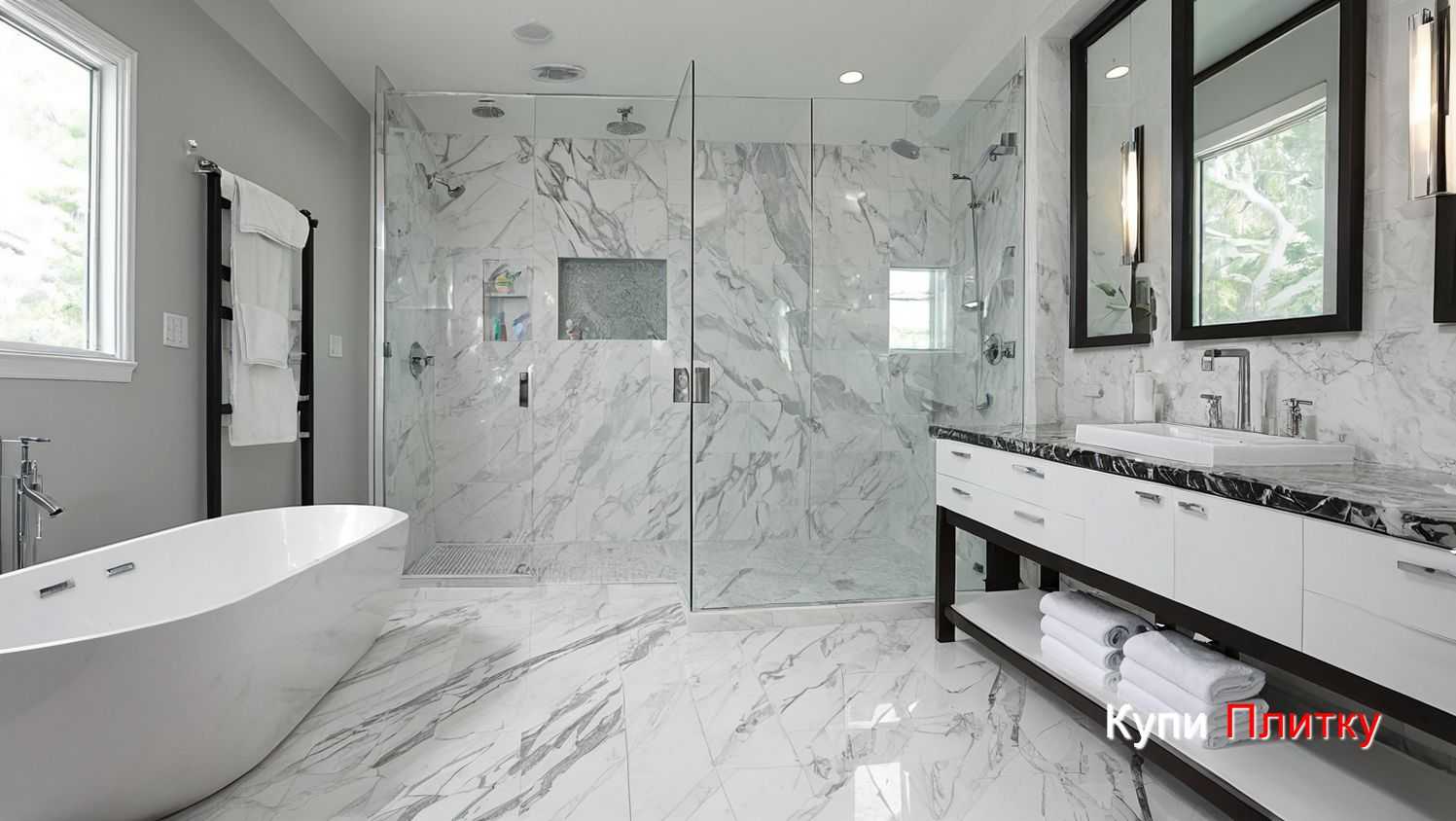 Ошибки при выборе плитки под мрамор для помещений без окон