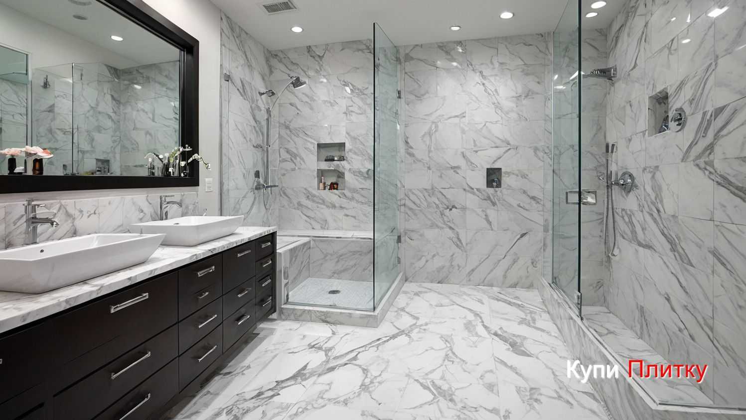 Напольная плитка под мрамор в ванной: как выбрать под интерьер в стиле прованс