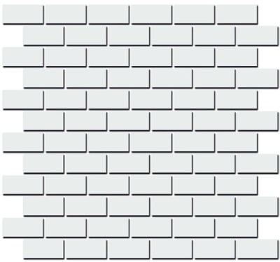 Декор Турнон белый матовый мозаичный 32x30