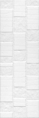 60170 Настенная плитка Бьянка белый глянцевый антик 60x20 Kerama Marazzi