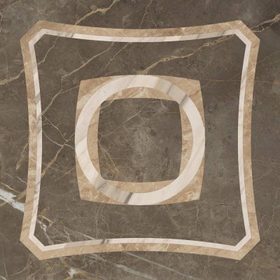 Портофино серый Вст.интарсио Por.grigio Ins.intarsio 45x45