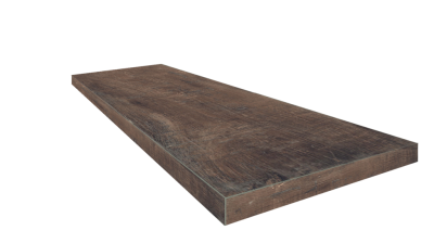 Керамогранит Ступень Угловая Правая Брента Браун 90x33 Натуральный ректифицированный