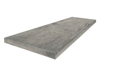 Керамогранит Ступень Угловая Левая Брента Грэй 90x33 Натуральный ректифицированный