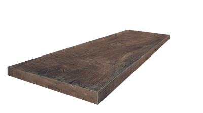 Керамогранит Ступень Угловая Левая Брента Браун 90x33 Натуральный ректифицированный