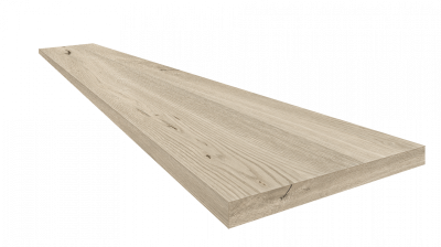 620070002509 Керамогранит Натура Уайт Ступень Угловая правая 120x33 ColiseumGres