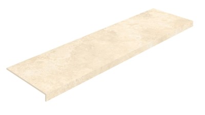 620070002849 Керамогранит Аурелия Уайт Фронтальная ступень Натуральный 120x33 ColiseumGres