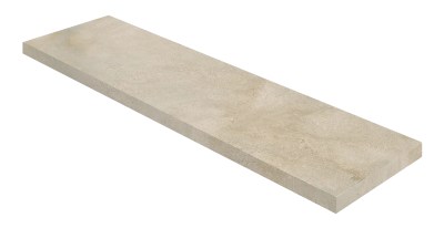 620070003006 Керамогранит Монца Крим Ступень угловая правая Натуральный 120x33 ColiseumGres