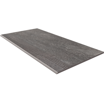 67371 Керамогранит Ступень Tramontana Anthracite TN02 неполированный 60x30 Estima