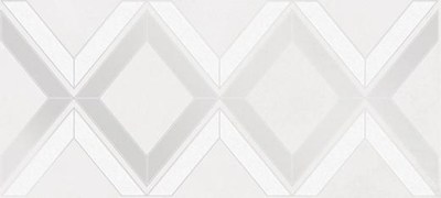 Вставка Alrami серая ромбы 44x20 Cersanit