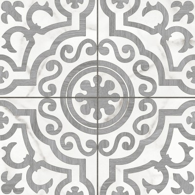 A16010 Керамогранит Siena белый узоры 42x42 Cersanit 