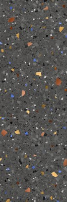 Плитка настенная Мари Эрми 1Д серый 75x25 Керамин