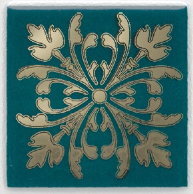 Вставка Клемансо зелёный темный 4,9x4,9