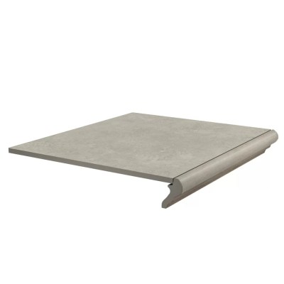 KM4040G0011NGTF Керамогранит Ступень фронтальная Хадду серый светлый матовый 40,2x34x0,8 Kerama Marazzi