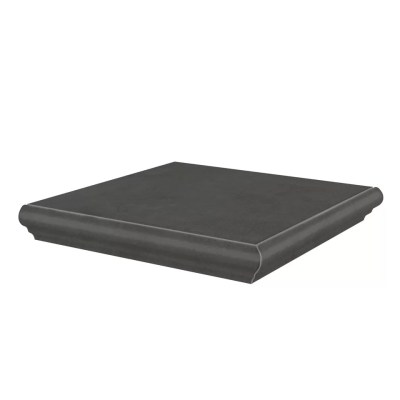 KM4040G0041NGTA Керамогранит Ступень угловая Хадду серый тёмный матовый 34x34x0,8 Kerama Marazzi