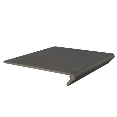 KM4040G0041NGTF Керамогранит Ступень фронтальная Хадду серый тёмный матовый 40,2x34x0,8 Kerama Marazzi