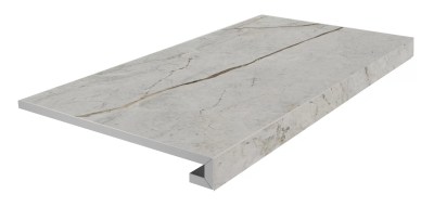 KM6060G0061RGCF Керамогранит Ступень клееная фронтальная Ифран серый светлый матовый обрезной 60x33x0,9 Kerama Marazzi