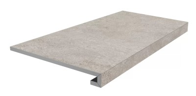 KM8080G0031RGCF Керамогранит Ступень клееная фронтальная Портленд серый светлый матовый обрезной 80x33x0,9 Kerama Marazzi