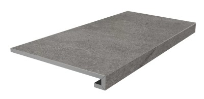 KM8080G0051RGCF Керамогранит Ступень клееная фронтальная Портленд серый тёмный матовый обрезной 80x33x0,9 Kerama Marazzi