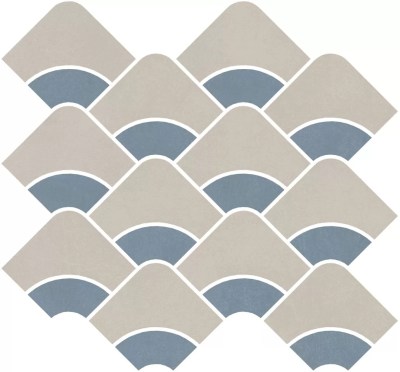 KMD2HID005BR Декор Таделакт наборный бежевый светлый, синий светлый матовый обрезной 30x28x0,9 Kerama Marazzi