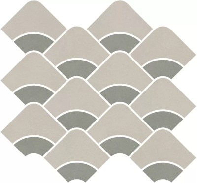 KMD2HID006BR Декор Таделакт наборный бежевый светлый, зелёный матовый обрезной 30x28x0,9 Kerama Marazzi