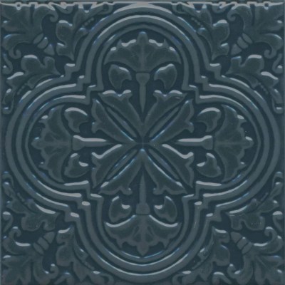KMD3STA004BN Декор Фес бирюзовый тёмный глянцевый 15x15x0,69 Kerama Marazzi
