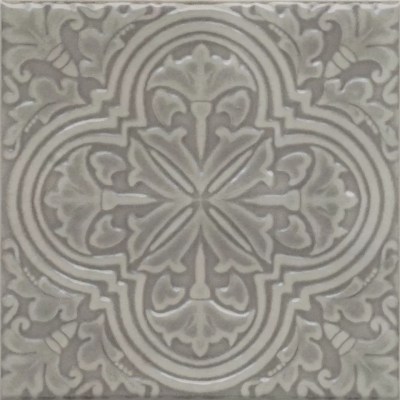 KMD3STA006BN Декор Фес серый глянцевый 15x15x0,69 Kerama Marazzi