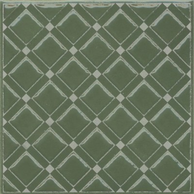 KMD3STA015GN Керамогранит Декор Бахия 1 зелёный глянцевый 9,8x9,8x0,7 Kerama Marazzi