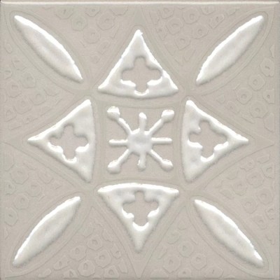 KMD3STA018GN Керамогранит Декор Бахия 2 серый светлый глянцевый 9,8x9,8x0,7 Kerama Marazzi