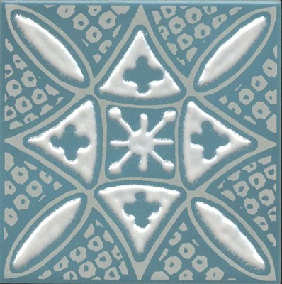 KMD3STA020GN Керамогранит Декор Бахия 2 бирюзовый глянцевый 9,8x9,8x0,7 Kerama Marazzi