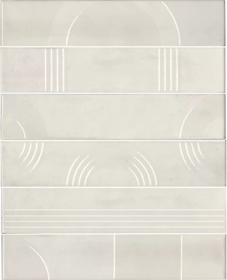 KMP3STA001RN6X Панно Мажорель белый глянцевый (из 6 частей 28,5x6) 36x28,5x1 Kerama Marazzi