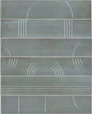 KMP3STA002RN6X Панно Мажорель голубой глянцевый (из 6 частей 28,5x6) 36x28,5x1 Kerama Marazzi