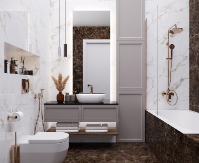 Коллекция плитки Statuario Martin Laparet в интерьере