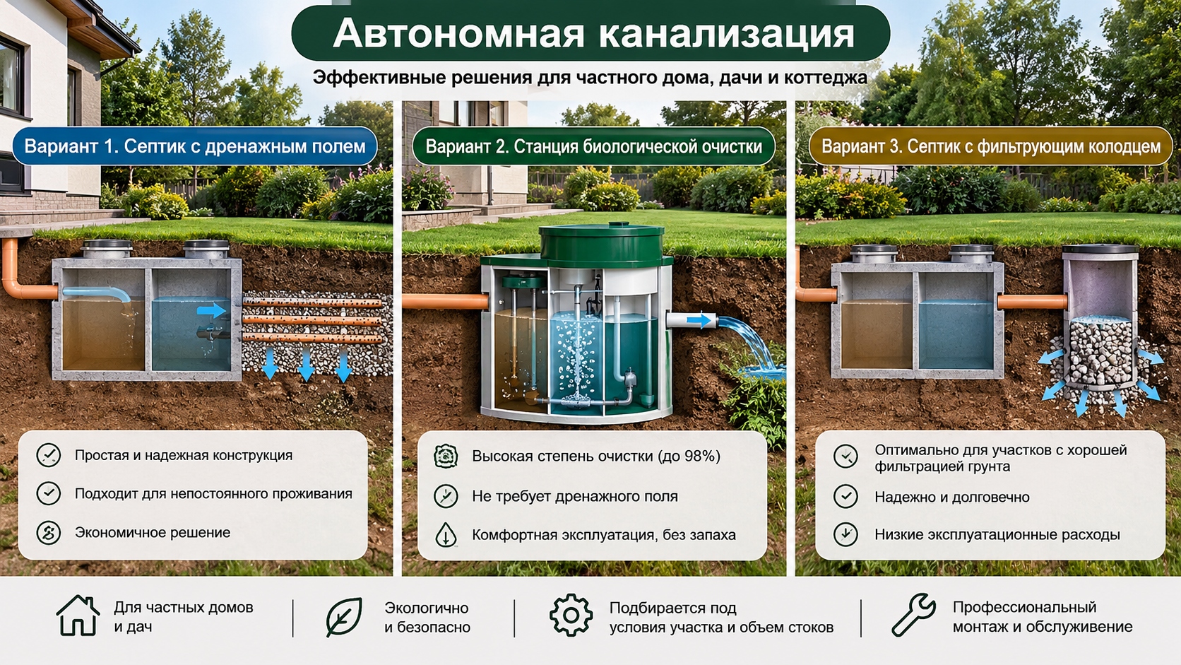 Автономная канализация: как она работает на самом деле