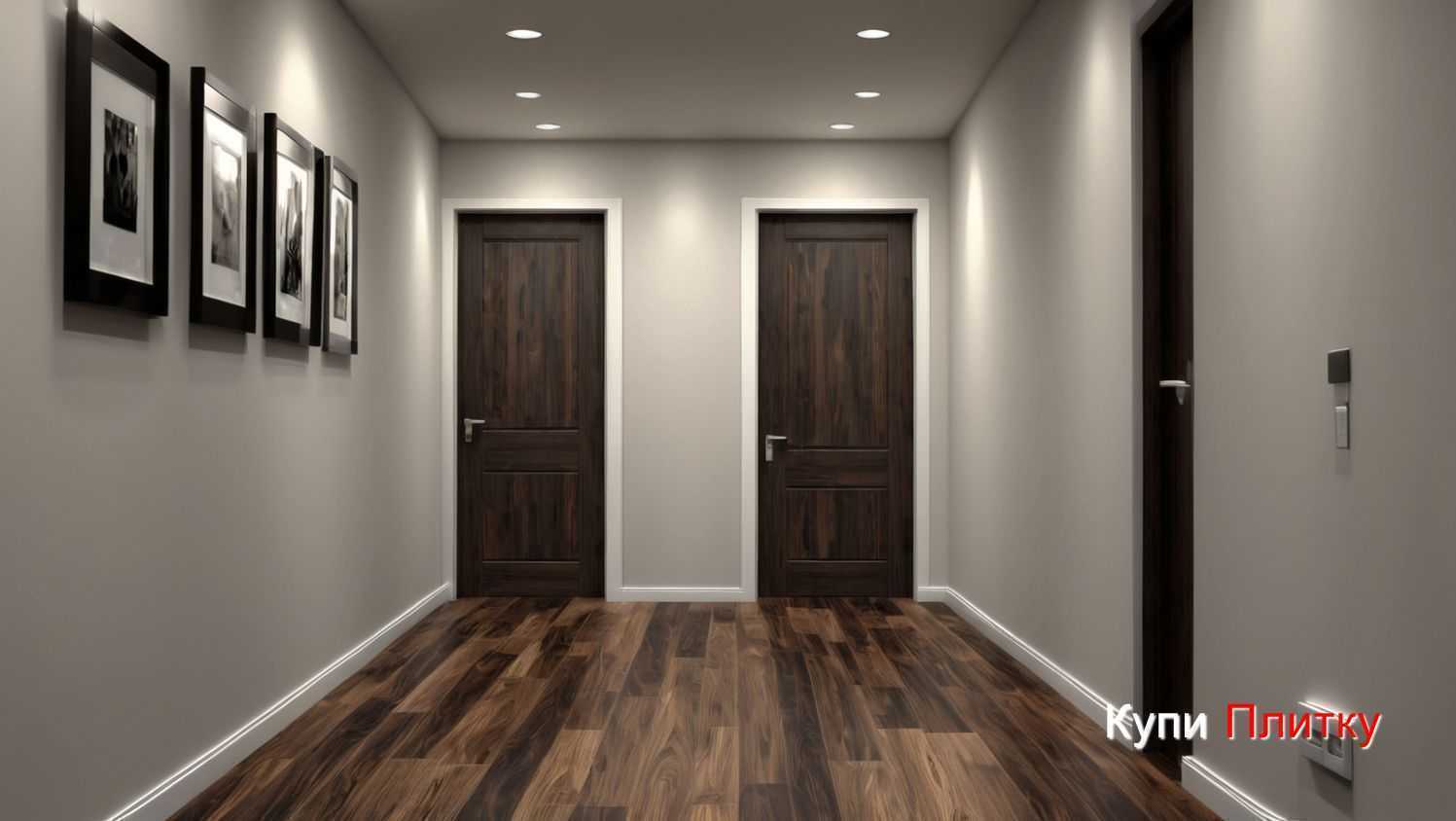 Керамогранит под дерево в коридоре: чем отличается от обычной плитки