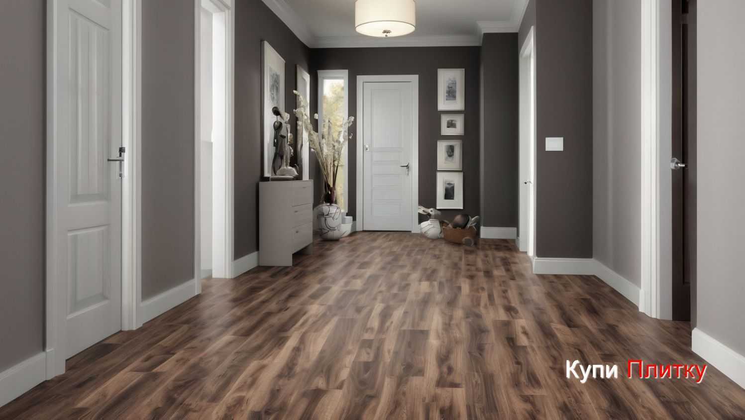 Напольная плитка под дерево в коридоре: советы по укладке от мастеров