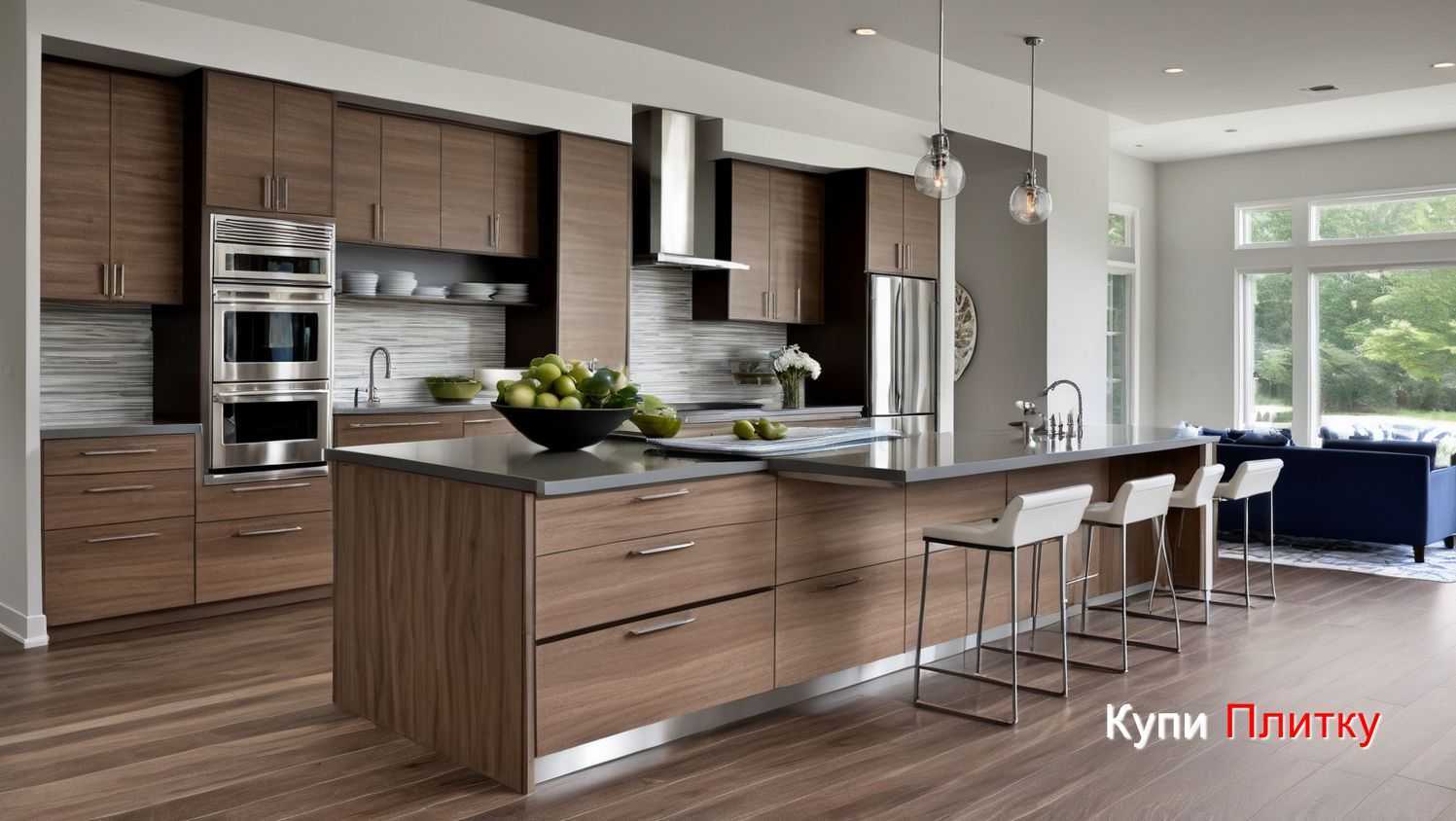 Как ухаживать за швами плитки под дерево на кухне