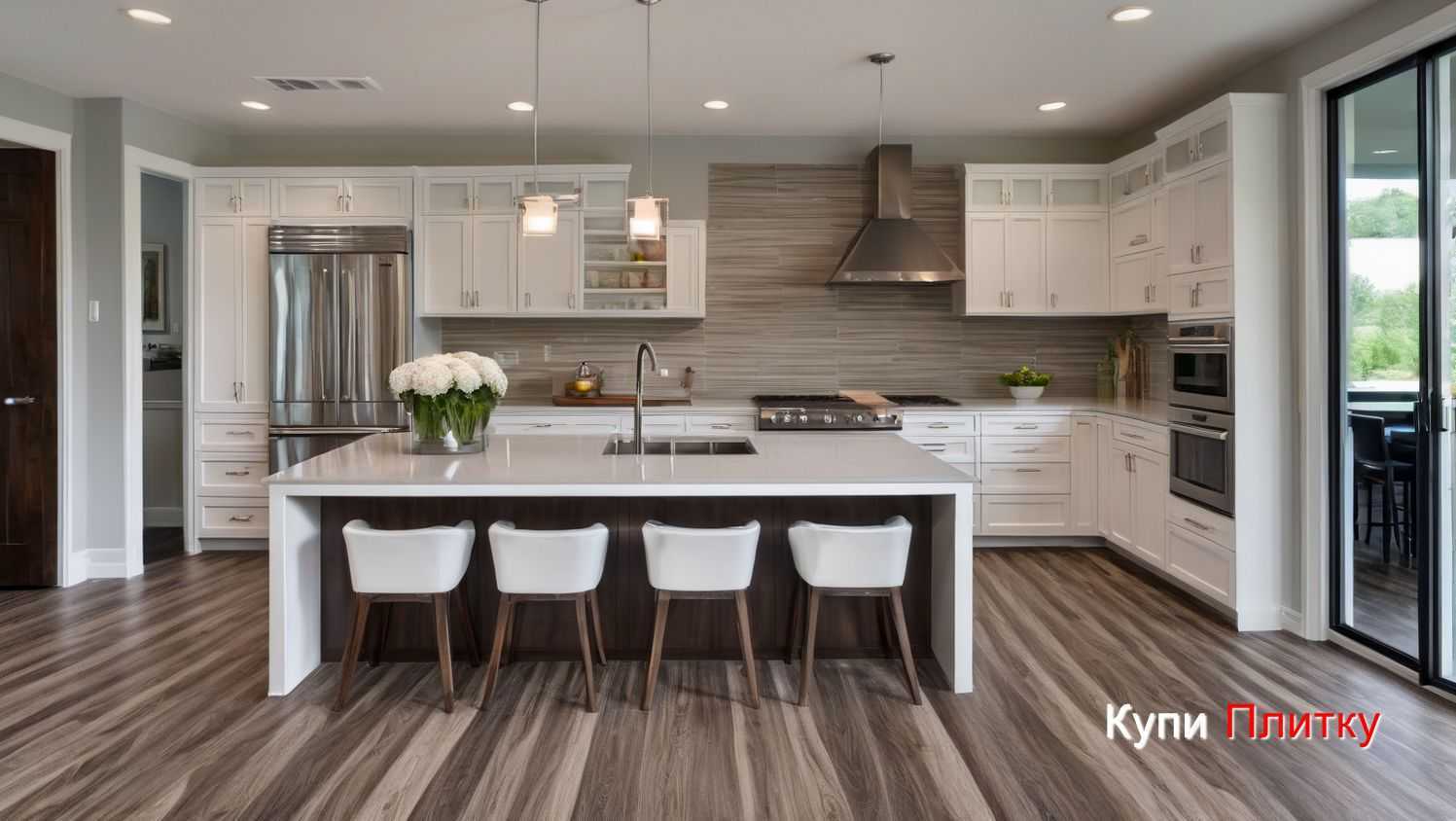 Как выбрать качественную плитку под дерево на кухне