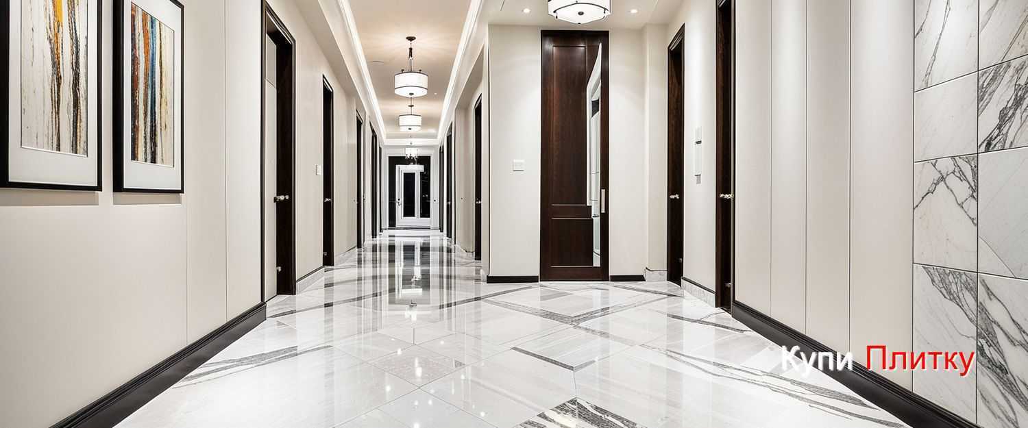 Напольный керамогранит под мрамор в гостиной: как создать эффект дорогого интерьера