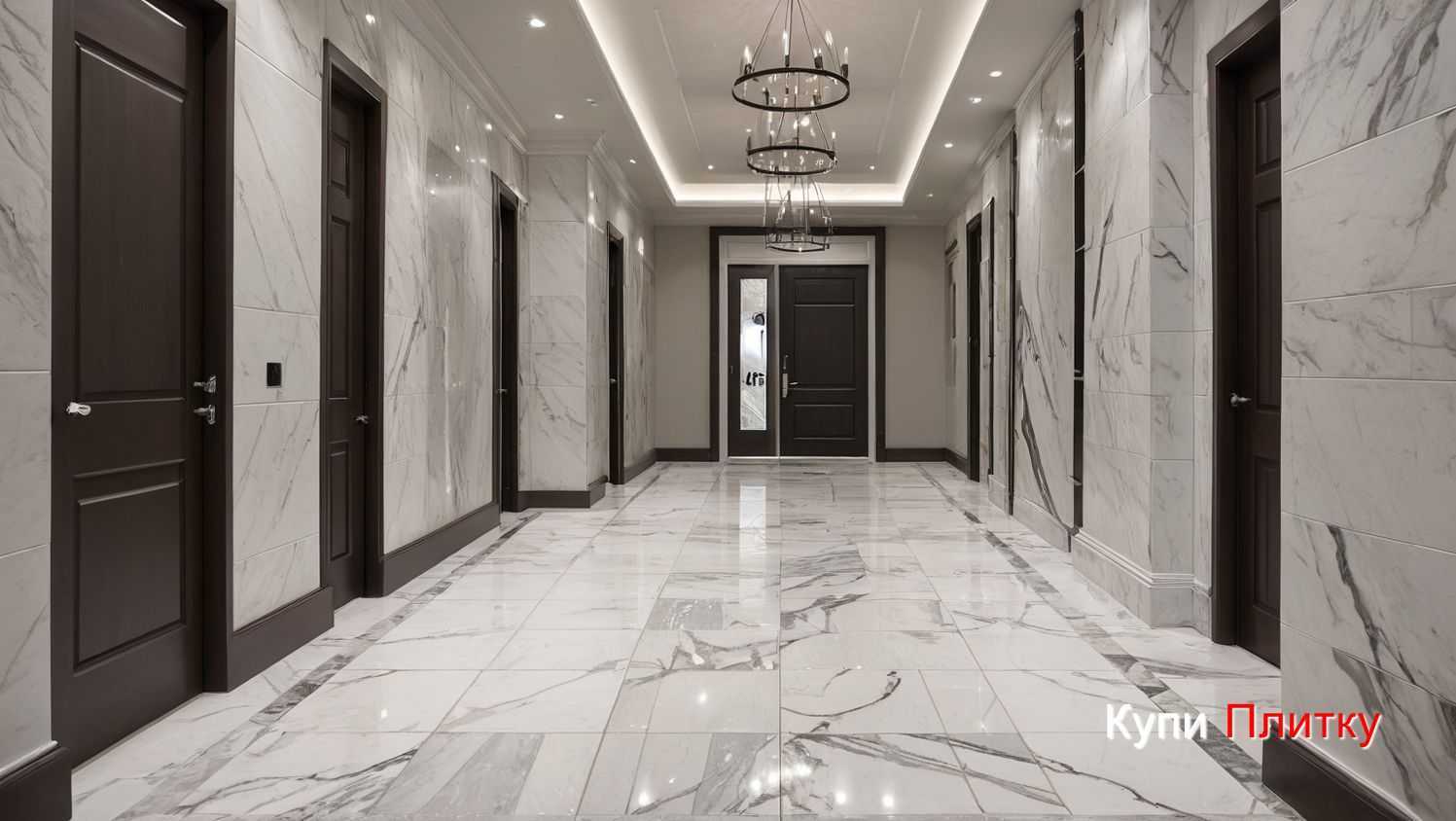 Напольный керамогранит под мрамор в гостиной: как создать эффект дорогого интерьера