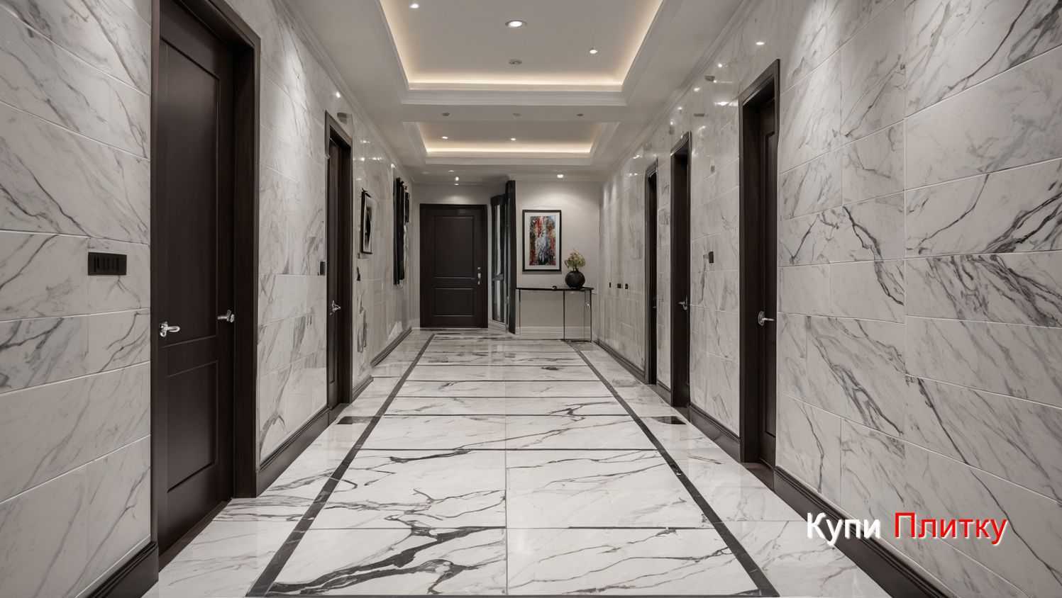 Сколько стоит укладка напольной плитки под мрамор в гостиной