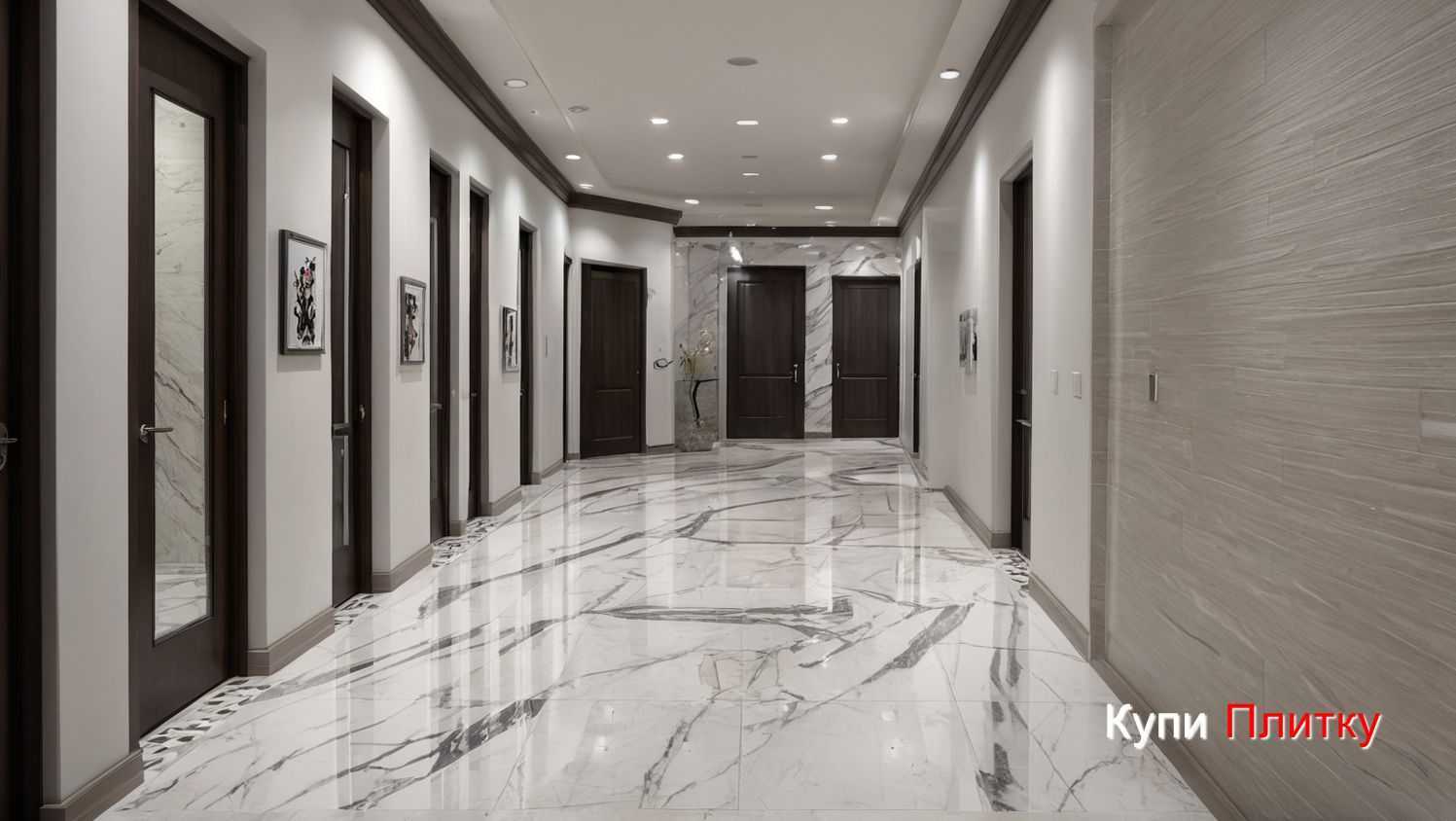Напольная плитка под мрамор в гостиной: современные тренды дизайна
