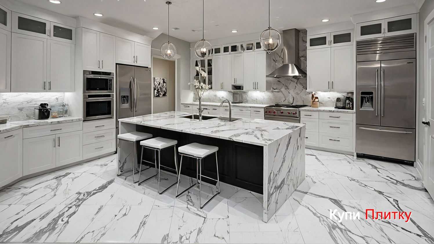 Как выбрать швы для напольной плитки под мрамор на кухне