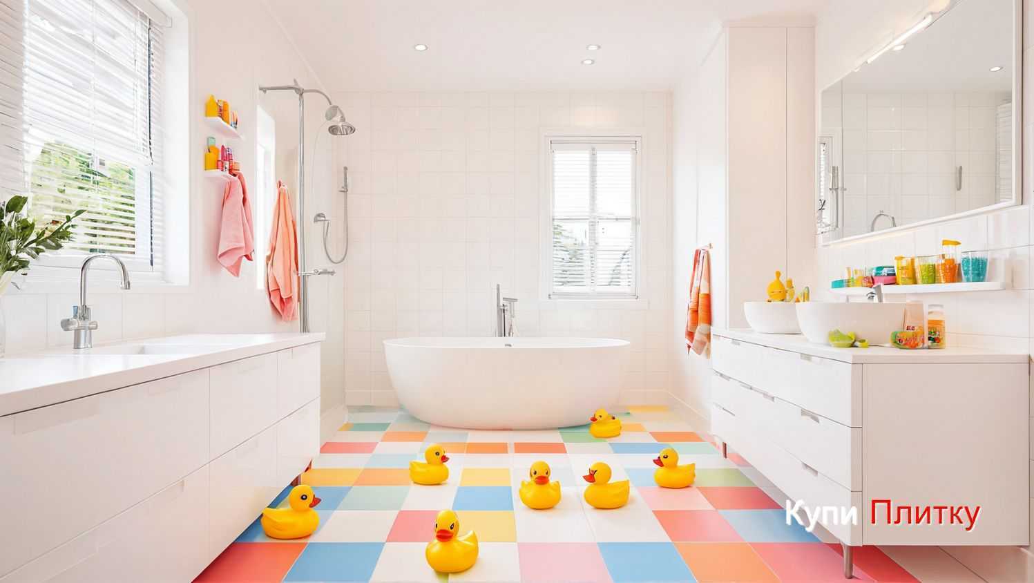 Керамическая плитка в детской ванной: как выбрать плитку под ванну нестандартной формы